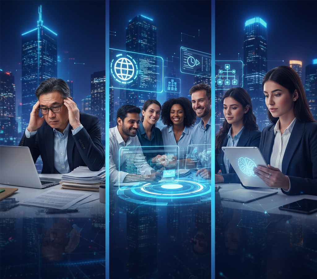 AI Professional working with technology